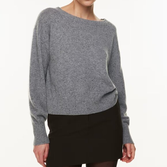 NWT! Babaton Black Session Luxe Cashmere Sweater - Picture 7 of 9